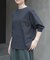 FORK&SPOON　ハイツイストコットンギャザースリーブTシャツ