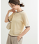 リンガー半袖ニットTシャツ