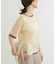 リンガー半袖ニットTシャツ