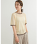 リンガー半袖ニットTシャツ