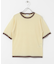 リンガー半袖ニットTシャツ