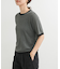 リンガー半袖ニットTシャツ