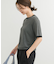 リンガー半袖ニットTシャツ
