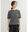 リンガー半袖ニットTシャツ
