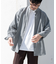 『WEB限定』ストライプバンドカラーリラックスシャツ