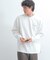 『ユニセックス』シシュウダンボールポンチロングスリーブ Tシャツ
