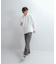 『ユニセックス』シシュウダンボールポンチロングスリーブ Tシャツ