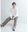 『ユニセックス』シシュウダンボールポンチロングスリーブ Tシャツ