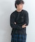 『ユニセックス』シシュウダンボールポンチロングスリーブ Tシャツ
