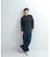『ユニセックス』シシュウダンボールポンチロングスリーブ Tシャツ