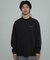『ユニセックス』シシュウダンボールポンチロングスリーブ Tシャツ