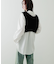 クロップドフェザーヤーンニットベスト