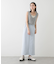 クロップドフェザーヤーンニットベスト