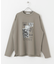 ポンチグラフィックロングスリーブTシャツ A