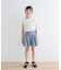 『WEB／一部店舗限定サイズ』フロントボタンキュロットパンツ(KIDS)