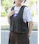 ウール混ネップベスト