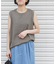 FORK&SPOON　マルチカラーボーダーノースリーブTシャツ