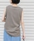 FORK&SPOON　マルチカラーボーダーノースリーブTシャツ