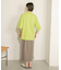 ルーズシルエットニットシャツ