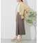 リネンレーヨン ラップスカート