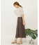リネンレーヨン ラップスカート