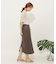 リネンレーヨン ラップスカート