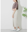 リネンレーヨン ラップスカート