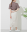 リネンレーヨン ラップスカート