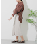 リネンレーヨン ラップスカート