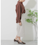 リネンレーヨン ラップスカート