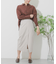 リネンレーヨン ラップスカート