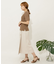 リネンレーヨン ラップスカート