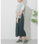 リネンレーヨン ラップスカート