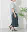 リネンレーヨン ラップスカート