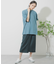 リネンレーヨン ラップスカート