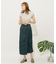 リネンレーヨン ラップスカート