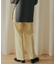 センタープレススラックスパンツ