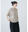 リネン半袖クルーネックニット