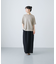 リネン半袖クルーネックニット
