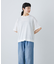 リネン半袖クルーネックニット