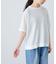 リネン半袖クルーネックニット