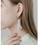 ツブツブパールフープピアス
