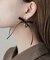 サテンリボンハートピアス