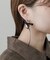 サテンリボンハートピアス