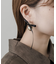 サテンリボンハートピアス