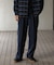 『セットアップ対応』ウールライクダブルタックワイドパンツ
