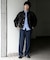 『セットアップ対応』ウールライクダブルタックワイドパンツ