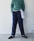 『セットアップ対応』ウールライクダブルタックワイドパンツ