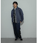 『セットアップ対応』ウールライクダブルタックワイドパンツ