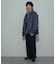 『セットアップ対応』ウールライクダブルタックワイドパンツ